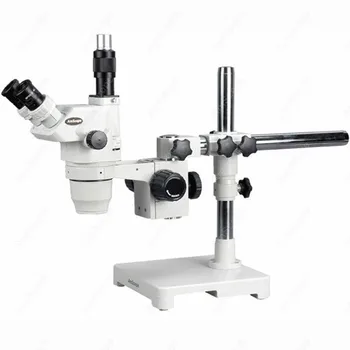 Ultimate Trinokulinis Zoom Mikroskopu--AmScope Prekių 2X-180X Ultimate Trinokulinis Zoom Mikroskopą ant Vienos Rankos Bumas Stendas